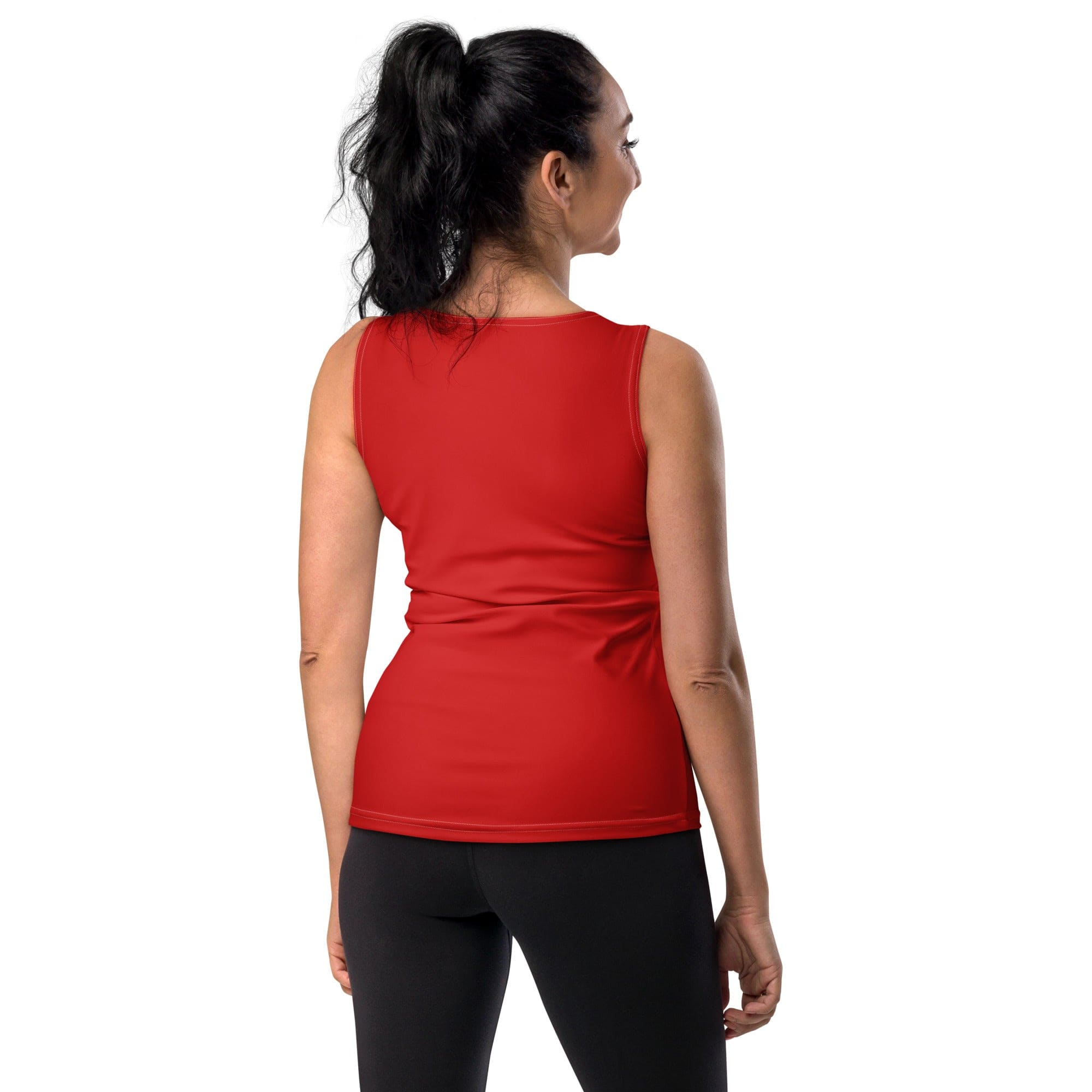 Womens Stretch Fit Tank Top - Red-1
